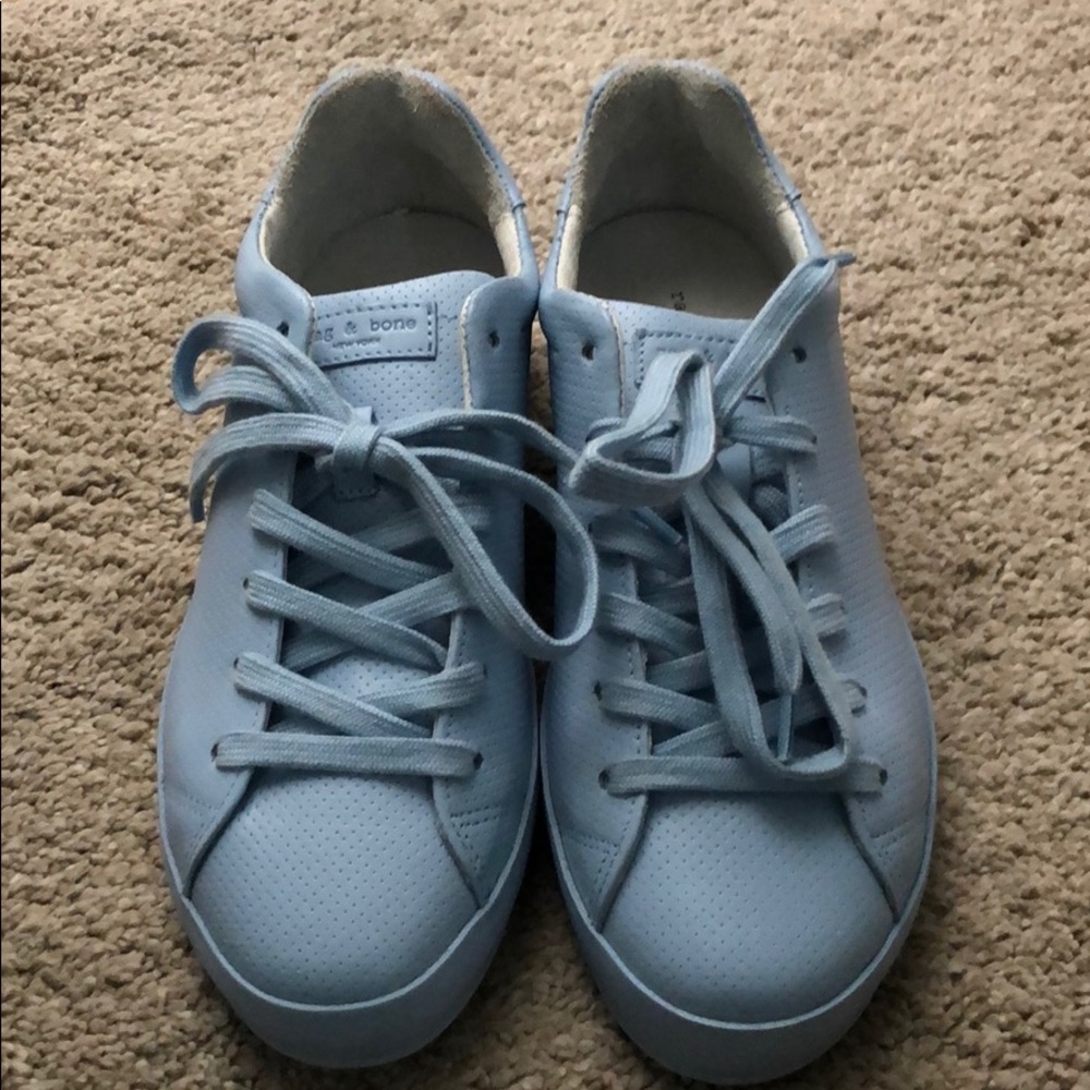 Rag and bone blue leather shoes